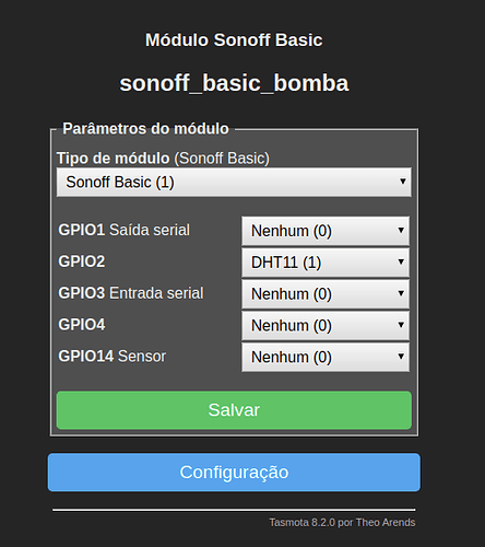 sonoff_basic_bomba - Configurar Módulo